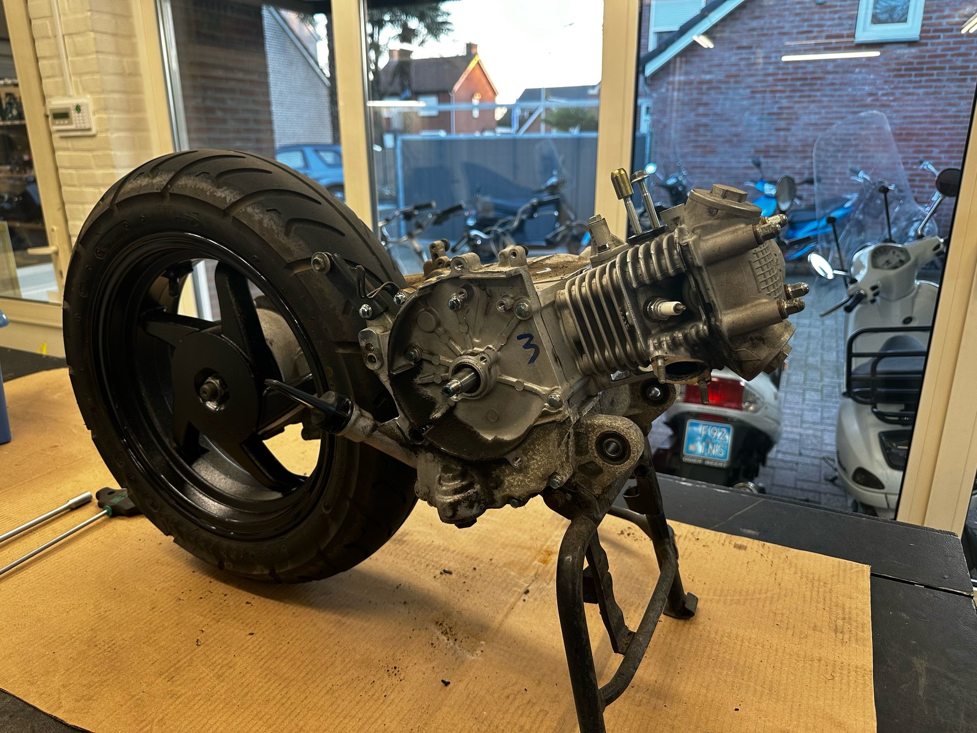 Scooter motor revisie proces stappen